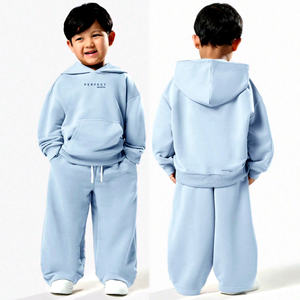 Ensembles de sweats à capuche pour garçons Perfect Industry, pantalons de survêtement à jambes larges, vêtements décontractés, joggers personnalisés, respirants, 100% coton molletonné - Product Image 4