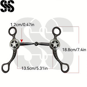 Mors d'équitation espagnoles et western de haute qualité, durables, résistantes à la rouille, confortables, finition antique, pour l'entraînement, prix de gros - Product Image 3