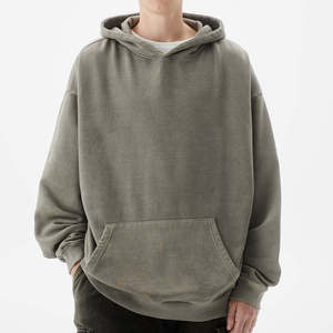 Sudaderas con Capucha Vintage Personalizadas para Hombre, 350 g/m², Algodón Felpa, Acabado Lavado, Proveedor Mayorista de Ropa Urbana para Marcas Estadounidenses - Product Image 1