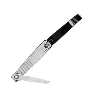 Slim Profile <b>Nail</b> Clipper Silver Stainless Steel Finger Trimmer Professional Linear Lever Manicure Minimalist Grooming Device - Product Image 3