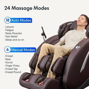 Poltrona Massaggiante Reclinabile Zero Gravity SL-Track con Shiatsu, Scansione Completa del Corpo, Airbag e Rulli per Piedi per Yoga Profondo - Product Image 4