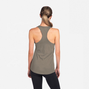 Customized ELIVEERA ENTERPRISES Women Tank <b>Top</b> Spandex/Cotton Canvas Breathable Eco-Friendly <b>Cross</b> Back Summer New Arrival Cheap - Product Image 4