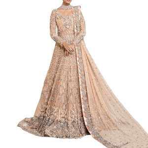 Dernière collection de robes de mariée Lehenga Choli en acétate de style ethnique pakistanais pour femmes indiennes, idéales pour les fêtes et les mariages - Product Image 1