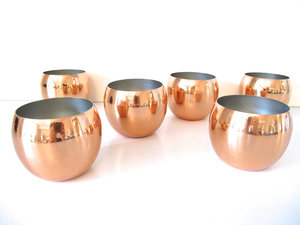 Copper Moscow mule mug set sunrise inlet beverage cups reusable handmade serving mugs premium finish - Product Image 1