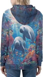 Sudadera con Capucha Transpirable de Forro Polar para Mujer ROMEO INDUSTRY, Otoño/Invierno, Diseño Casual Sublimado, Personalizable por Delante, 95% Poliéster, 5% - Product Image 4