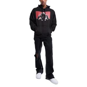 Sweat-shirt streetwear pour homme, impression sérigraphique, épaules tombantes, lourd, surdimensionné, 100% coton, logo personnalisé, vente en gros - Product Image 3