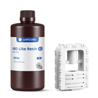 Resin Mirip ABS V2 Kekuatan Tinggi & Ketangguhan Tinggi, Dapat Dicuci dengan Air & Resin UV Rendah Bau untuk Printer 3D LCD Resin