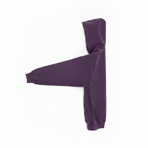 Sudadera con Capucha Morada para Hombre, Corte Regular, Felpa de Algodón, Color Sólido Informal, Diseño con Bolsillos, Ropa de Otoño - Product Image 3