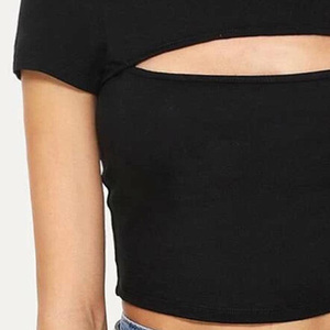 Débardeur découpé pour femme, sans manches, style mode, coupe musclée - Product Image 3