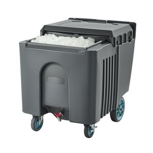 Attrezzatura da Cucina Commerciale, Contenitore Portatile Isolato per Ghiaccio con 4 Ruote, Coperchio Ribaltabile, Capacità 125 Libbre, 31,5 X 22,8 X 29 Pollici - Product Image 1