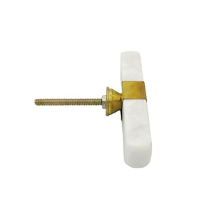 <b>Square</b> Shape High Polished Natural Stone Kitchen Cabinet Door Knob Custom Color & Size Made in India - Product Image 1