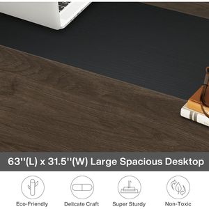 Scrivania moderna per ufficio di grandi dimensioni, 63 x 31,5 pollici, tavolo per computer, postazione di lavoro per studio e scrittura - Product Image 6