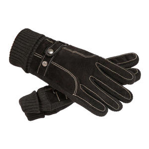 Gants en cuir pour femmes, mode hiver, doublure en cachemire chaude, compatibles écran tactile, pour le cyclisme quotidien, le ski en plein air, les occasions décontractées et les soirées - Product Image 5