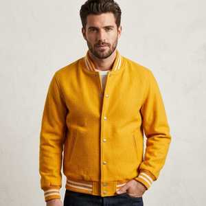 Trendy Unisex Varsity <b>Jacket</b> Casual Letterman <b>Baseball</b> Bomber Coat <b>for</b> Winter Fashion and Daily Wear - Product Image 4