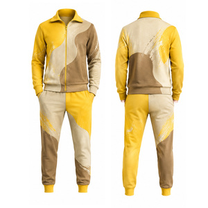 Custom Mens Sports Tracksuit Athletic Training Gym Wear Jogging Set Full Zip Jacket <b>Pants</b> OEM ODM Wholesale Supplier Factory Set - Product Image 6