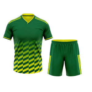 Ensembles d'uniformes de football respirants, légers, à séchage rapide, avec impression par transfert thermique personnalisée, imprimés sur toute la surface, pour l'entraînement sportif - Product Image 3