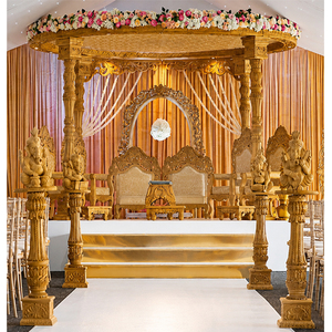 Mandap de Lujo para Bodas Hindúes Ashika en Londres, Hermosa Ceremonia de Boda India, Mandap Arya, Magnífico Mandap Avni para Bodas Hindúes en EE. UU. - Product Image 1
