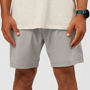 Shorts de sport décontractés pour hommes, longueur genou, été-automne, séchage rapide, respirants, écologiques, avec cordon de serrage, confortables, couleur unie, en toile - Product Image 4
