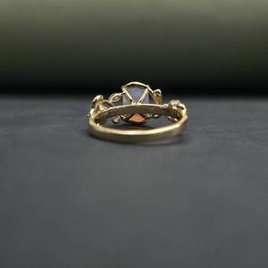 แหวนโอปอลสำหรับหมั้น ได้รับการรับรองจาก IGI ทองคำแท้ 18KT แหวนดีไซน์พิเศษสำหรับเป็นของขวัญวันครบรอบ - Product Image 5
