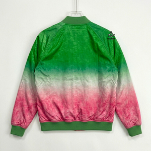 เสื้อแจ็คเก็ตวาร์ซิตี้สีชมพูเขียวสำหรับผู้หญิง HMR รุ่น Alpha Kapa ปักลายตราสัญลักษณ์  บุด้วยผ้าฟลีซนุ่ม น้ำหนักเบา ทันสมัย เหมาะสำหรับฤดูใบไม้ผลิ - Product Image 2