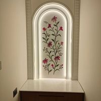 Azulejos Florales con Incrustaciones de Mármol Modernos Hechos a Mano, Impermeables, Resistentes al Fuego y al Moho, para Interiores de Lujo, Uso Doméstico y Comercial