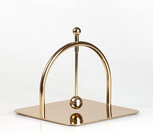 Servilletero Moderno de Lujo en Metal Dorado y Pintura, Forma Cuadrada, Alta Calidad, Logotipo Personalizado OEM, Marca para Hogar, Hotel, Restaurante - Product Image 5