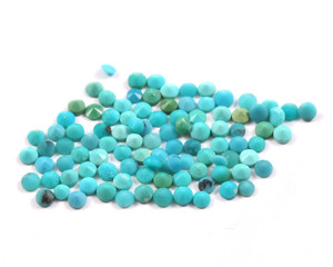 Pierre précieuse turquoise d'Arizona ronde de 1,5 mm, pierres précieuses en vrac, fournisseur d'usine, prix de gros, qualité supérieure pour la fabrication de bijoux - Product Image 3