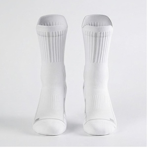 Chaussettes blanches pour adultes, respirantes, en tricot, pour la course à pied, saison estivale, épaisseur standard, motif uni - Product Image 1