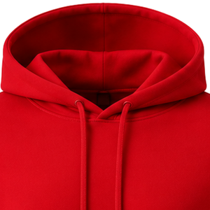 Men’s Custom <b>Red</b> Pullover Hoodie Long Sleeve Regular Fit Fleece Sweatshirt with Drawstring Hood Kangaroo Pocket Streetwear - Product Image 6