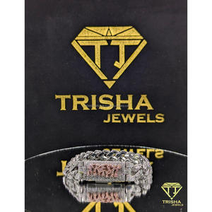 VVS Moissanite Diamond Cuban Link Bracelet Custom Clasp <b>Iced</b> <b>Out</b> 925 Sterling Silver Hip Hop Men Jewelry By Trisha Jewels - Product Image 6