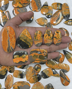 Radha Arts – Cabochons en Jaspe Abeille Naturel en Gros, Pierres Précieuses Libres de Haute Qualité 20-35mm pour la Fabrication de Bijoux, Prix de Gros - Product Image 5