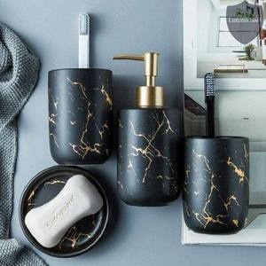 Elegante Juego de Baño de Resina Acrílica Hecho a Mano con Durabilidad, Decoración Vibrante y Elegante para el Hogar, Único y Portátil - Product Image 3