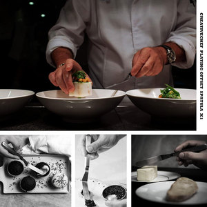 Professional Chef Plating <b>Tool</b> Set 7 Culinary <b>Tools</b> Rocher Spoon Scissor Tweezer Spatula <b>Rolling</b> <b>Bag</b> - Product Image 6