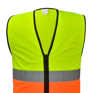 Fabricant OEM en gros de gilets de sécurité réfléchissants personnalisés, vêtements de travail en tissu maillé haute visibilité, fournisseur de production en vrac - Product Image 3