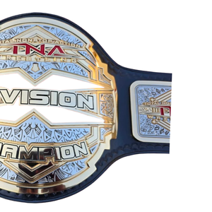 เข็มขัดแชมป์ TNA Division หนังสีดำ ดีไซน์ทองและเงิน คุณภาพพรีเมียม สำหรับแฟนๆ MMA - Product Image 3