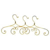 Percha de Metal con Acabado Dorado y Diseño Hecho a Mano, Perfecta para Organizar Ropa en el Hogar o en Espacios de Oficina