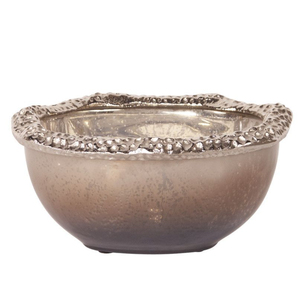 Stainless Steel Silver Shiny Polished Round Bowl With High Grade Gold Plated Flower Designer Base <b>Stand</b> Luxury Food Serving Bowl - Product Image 6