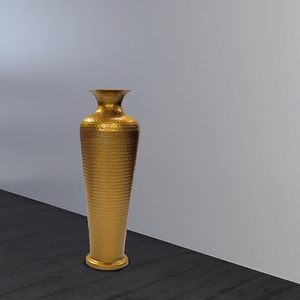 Vase de sol en laiton de qualité supérieure, doré, haut, décoratif, étanche, pot à fleurs, décoration de salon, fabrication sur mesure B2B - Product Image 6