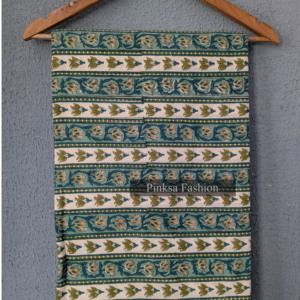 Rollo de Tela 100% Algodón Puro con Estampado a Mano |   Fabricante Mayorista de Telas Indias con Estampado Floral - Product Image 6