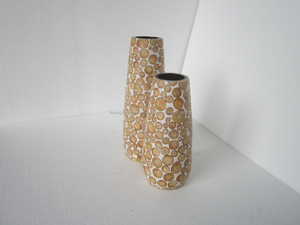 Pot de fleurs vintage en céramique écologique nacre, prix compétitif, Vietnam, pour intérieur - Product Image 4