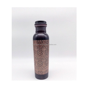 Luxury Designer Copper Water <b>Bottle</b> Eco-Friendly Ayurvedic Vessel Leak-Proof Gift Collection for Wellness Lifestyle for Boiling - Product Image 5