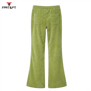 2026 Best Quality Casual Custom Heavyweight Regular Fit Winter Satin ODM Sweatpants for <b>Women</b> - Product Image 2