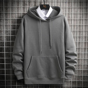 Sudadera con capucha de forro polar lisa, extragrande, gruesa, con botones, de peso pesado, personalizada, de corte holgado, estilo urbano, cálida, premium, para uso casual - Product Image 2