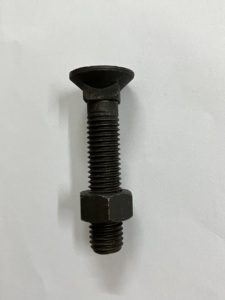 Boulon de charrue 14 mm avec écrou hexagonal et tête à bride, boulon pour machines agricoles, fixation de charrue de tracteur, usage intensif - Product Image 4