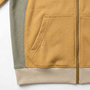 Sudaderas con capucha para hombre, 100% algodón, estilo casual de invierno, capucha ajustable, cremallera frontal completa, tejido de forro polar suave, venta al por mayor personalizada - Product Image 4