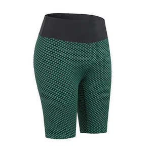 Shorts de yoga sans couture taille haute personnalisés pour femme, effet push-up, pour entraînement, fitness, gym, course et sport - Product Image 3