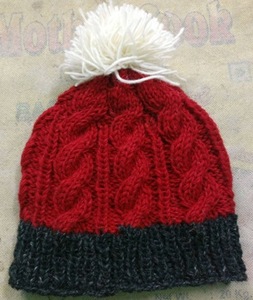 Bonnet tricoté à la main 100 % laine, décontracté, hiver, pour femme, antibactérien, jetable, respirant, tricoté au Népal, épais - Product Image 3