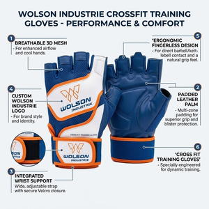 Premium Half Finger Weightlifting <b>Gloves</b> Comfortable Grip Workout Fitness <b>Training</b> Support for Men and Women Daily Use. - Product Image 6
