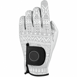Gant de golf en cuir respirant de qualité supérieure pour homme, main gauche, avec logo personnalisé, vente en gros de gants de sport - Product Image 2
