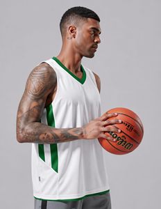 Camiseta de Baloncesto Reversible para Hombre – Camiseta Deportiva Ligera y Transpirable de Malla para Entrenamiento Atlético - Product Image 3
